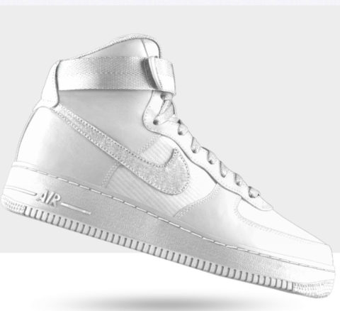 Vita Sneakers air force one från Nike!